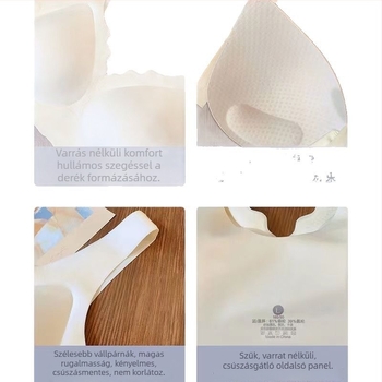 Xian Jin Honey női melltartó nylonból, lélegző, seamless dizájn, push-up kis mellhez, vékony formázó kosár, 3/4 kosár, fémrúd nélkül, fix dupla vállpánt, fő anyag 70–80% nylon, bélés Spandex 30–50%, vizuálisan csökkenti a nagy kebleket