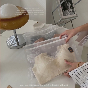 Drót nélküli csipkés melltartó, seamless, 3/4 kosár, hátul zár 3 sor kapocs