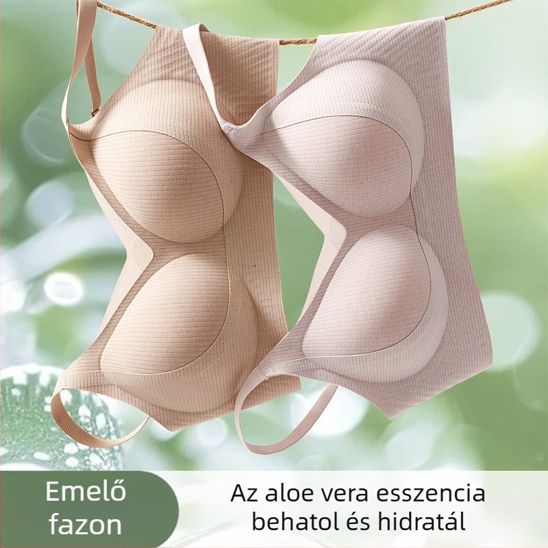 5512 Varrat nélküli, emelő push-up melltartó kis mellekhez, vezeték nélküli, 3/4 kosár, vékony formázott kosarak