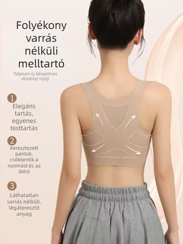 Tinédzser sportmelltartó hátsó támasztással és testtartás-korrekcióval