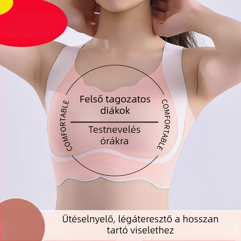 Tinédzser sportmelltartó hátsó támasztással és testtartás-korrekcióval