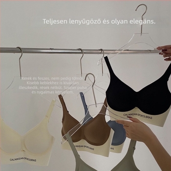 Kényelmes, puha támogatású vékony varrás nélküli melltartó kis mellekhez, emelő és formázó, sportos, kényelmes