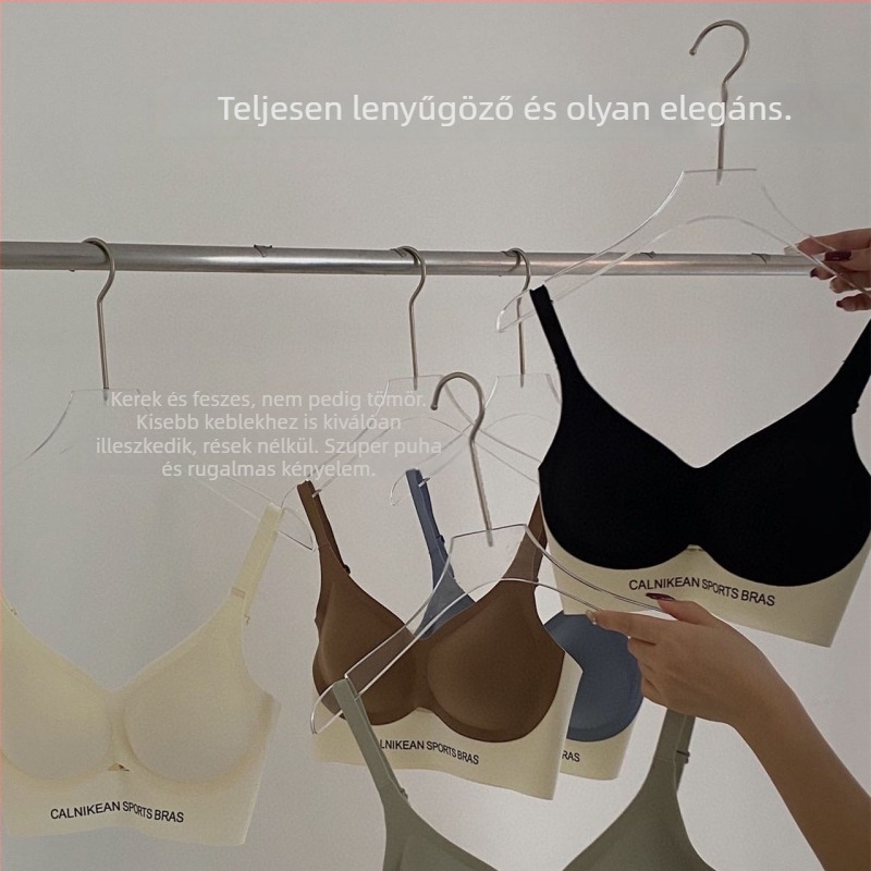 Kényelmes, puha támogatású vékony varrás nélküli melltartó kis mellekhez, emelő és formázó, sportos, kényelmes