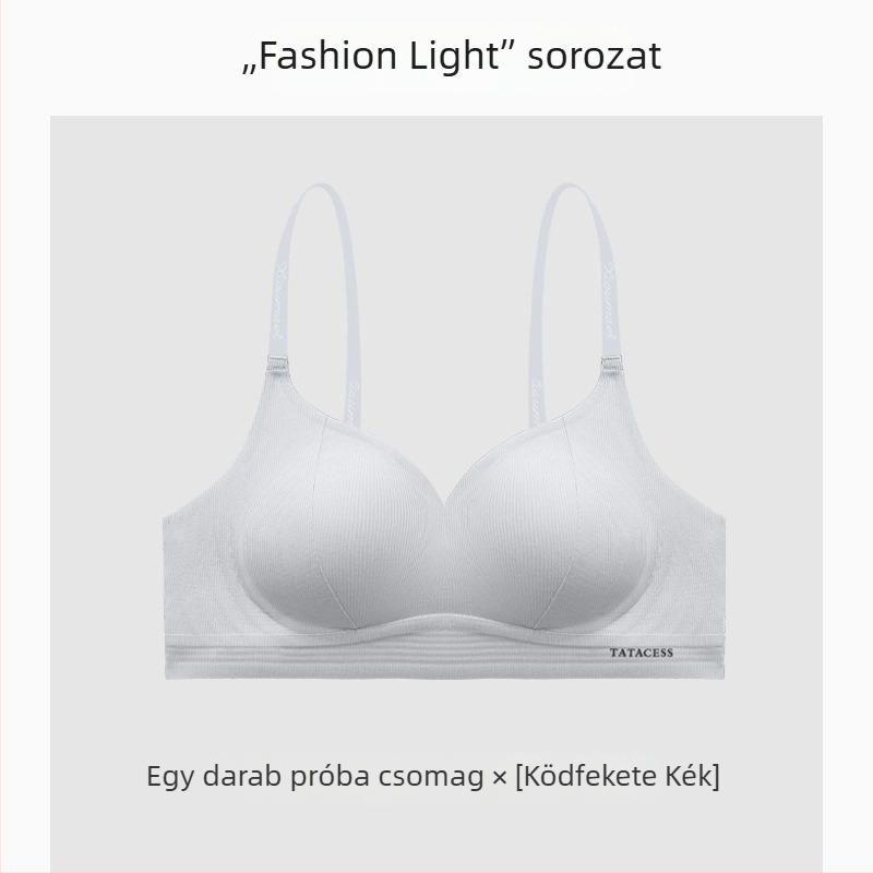 Varrás nélküli, emelő hatású melltartó betű alakú pántokkal, könnyű nyári dizájn.