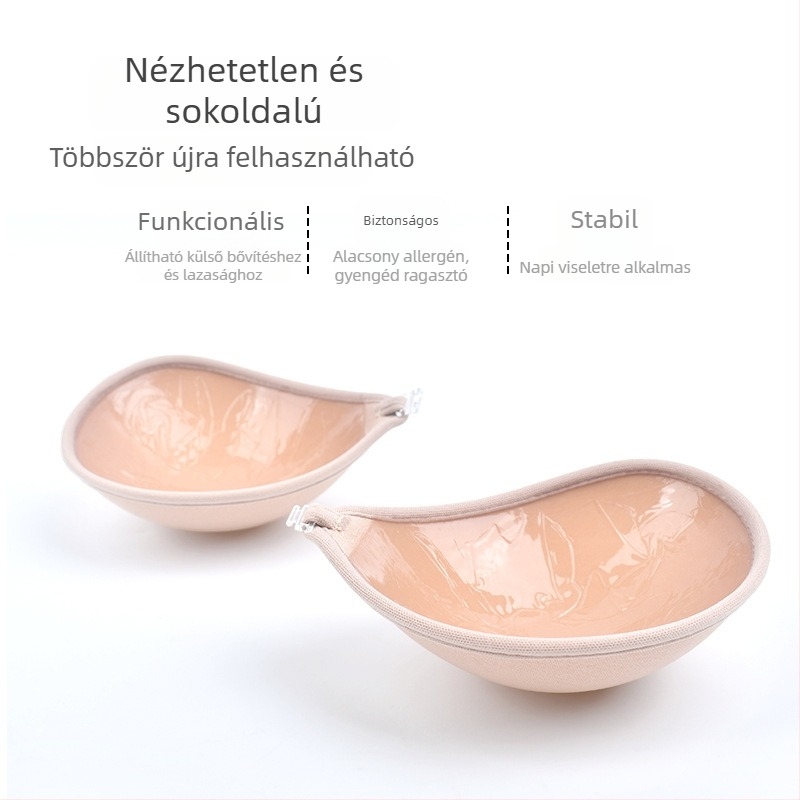 Nylon melltapasz esküvői ruhákhoz — láthatatlan, nyom nélkül, push-up hatás, hátul kivágott ruhákhoz