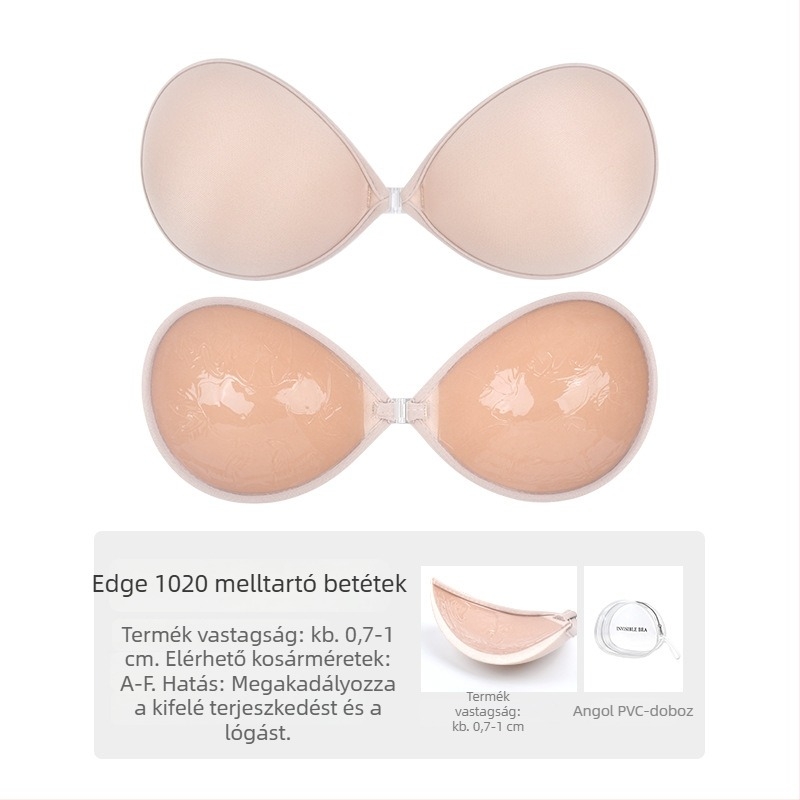 Nylon melltapasz esküvői ruhákhoz — láthatatlan, nyom nélkül, push-up hatás, hátul kivágott ruhákhoz