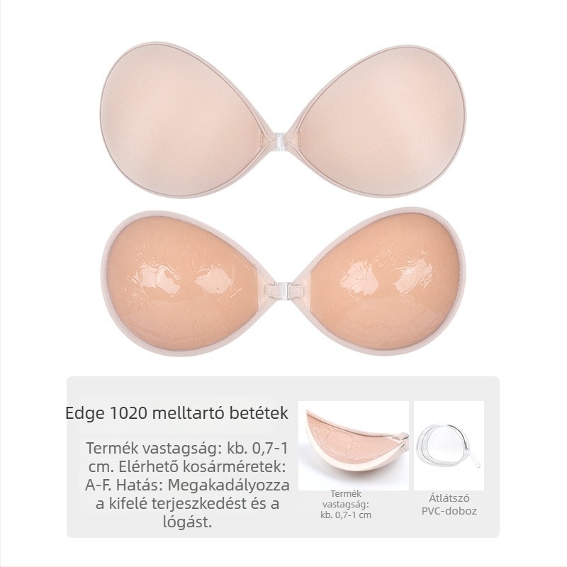 Nylon melltapasz esküvői ruhákhoz — láthatatlan, nyom nélkül, push-up hatás, hátul kivágott ruhákhoz