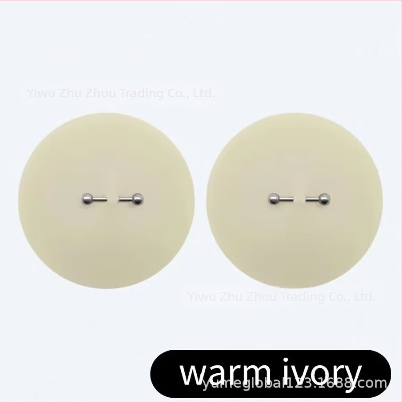 Szilikonból készült láthatatlan ultra vékony mellbimbó tapasz, kör alakú formával és fém díszítéssel – YuMe Beauty