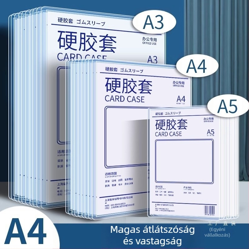 Album-stílusú védőtaska, univerzális kialakítás, átlátszó műanyag, anyag: Silk flower