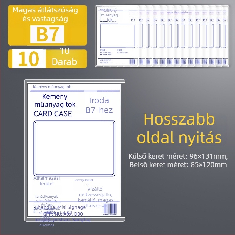 Album-stílusú védőtaska, univerzális kialakítás, átlátszó műanyag, anyag: Silk flower
