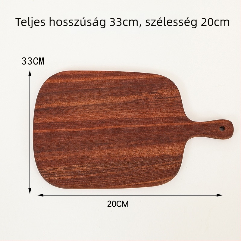 Fa tálca a tálaláshoz – steak, pizza, kenyér és sushi – szabálytalan alak, Light Luxury stílus, logóval testreszabható
