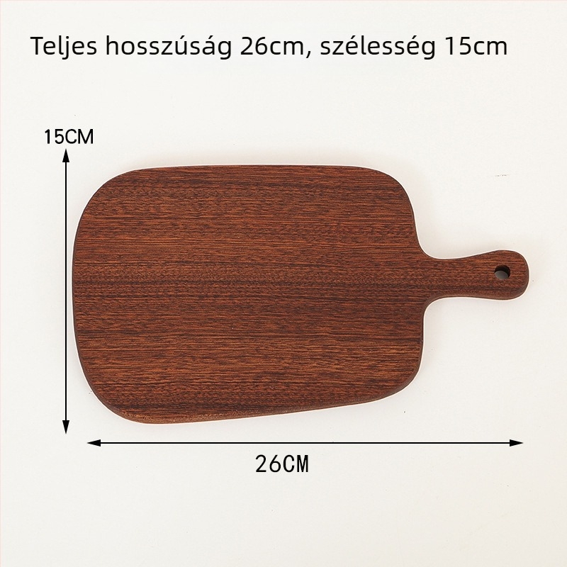Fa tálca a tálaláshoz – steak, pizza, kenyér és sushi – szabálytalan alak, Light Luxury stílus, logóval testreszabható