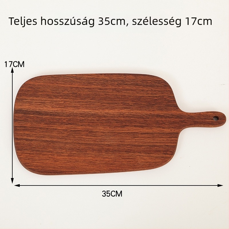 Fa tálca a tálaláshoz – steak, pizza, kenyér és sushi – szabálytalan alak, Light Luxury stílus, logóval testreszabható