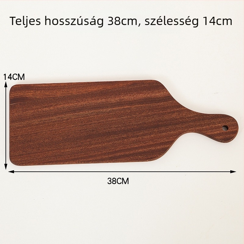 Fa tálca a tálaláshoz – steak, pizza, kenyér és sushi – szabálytalan alak, Light Luxury stílus, logóval testreszabható