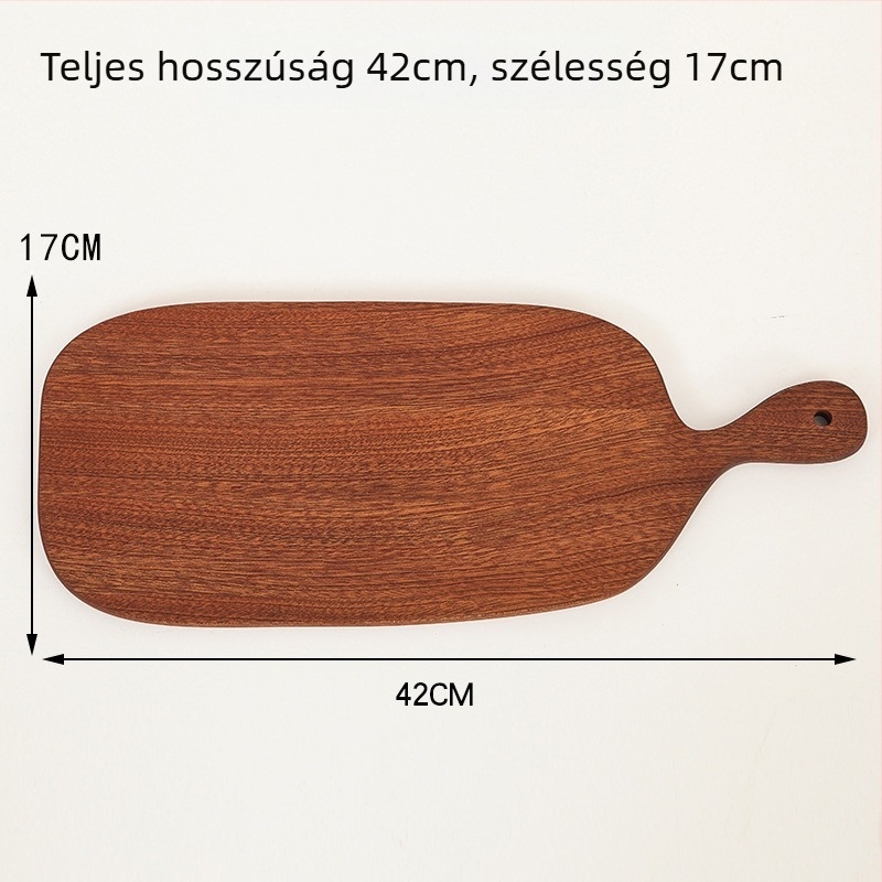 Fa tálca a tálaláshoz – steak, pizza, kenyér és sushi – szabálytalan alak, Light Luxury stílus, logóval testreszabható