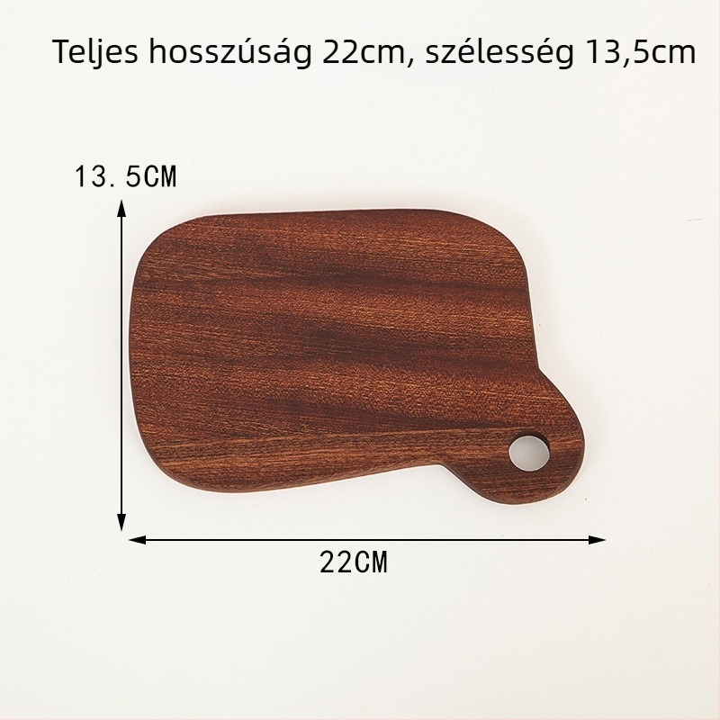 Fa tálca a tálaláshoz – steak, pizza, kenyér és sushi – szabálytalan alak, Light Luxury stílus, logóval testreszabható