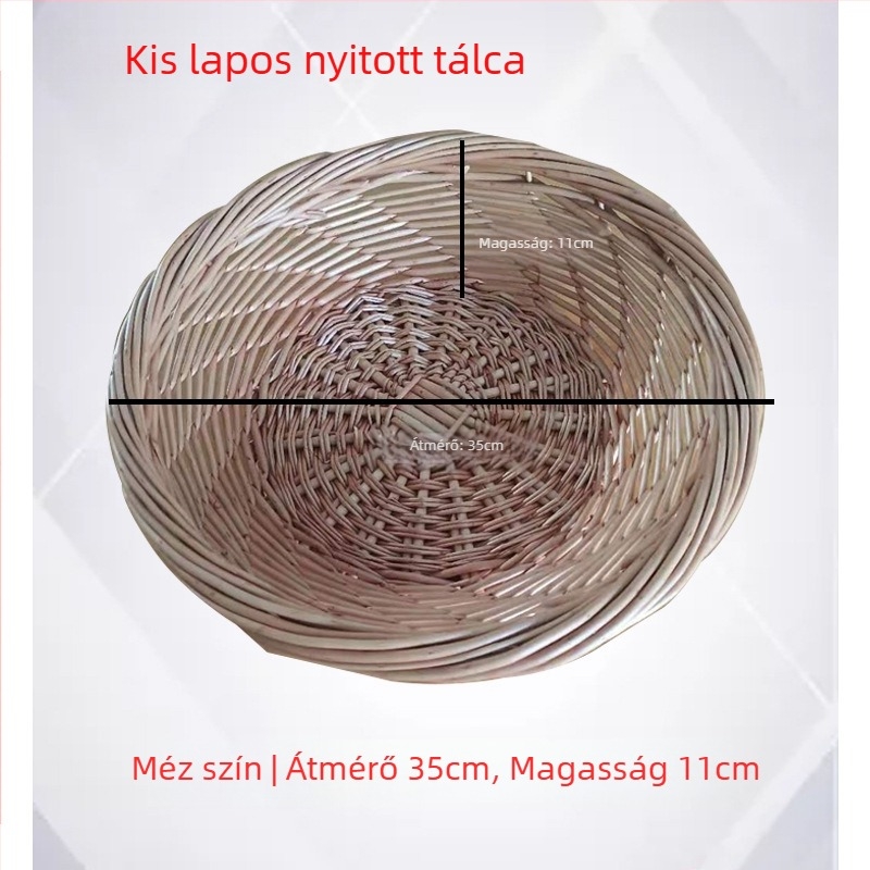Tároló kosár rattanból és vesszőből, modell 001, modern minimalista stílus, Liu yijiaju