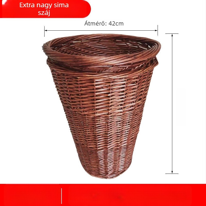 Tároló kosár rattanból és vesszőből, modell 001, modern minimalista stílus, Liu yijiaju