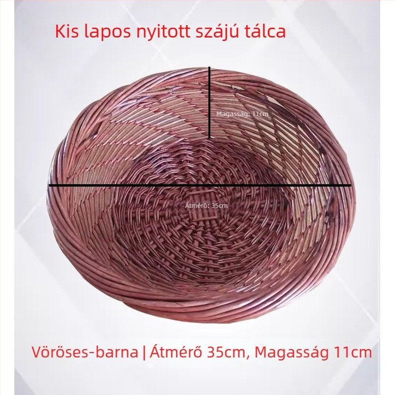 Tároló kosár rattanból és vesszőből, modell 001, modern minimalista stílus, Liu yijiaju