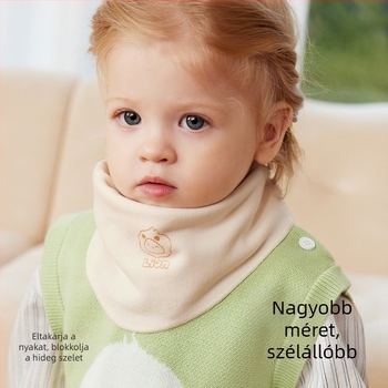 Gyermek háromszög sál, ősz-téli szezonra, szélálló, meleg és vastag, fiúknak és lányoknak