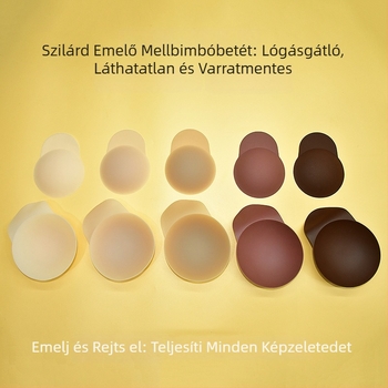Beetle szilikon melltapasz, nagy méretű — láthatatlan, anti-lógás, emelő hatású