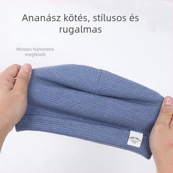 Két részes készlet: kapucnis sapka és nyakmelegítő – kupola alakú sapka, széles karimával, melegen tart, szélálló