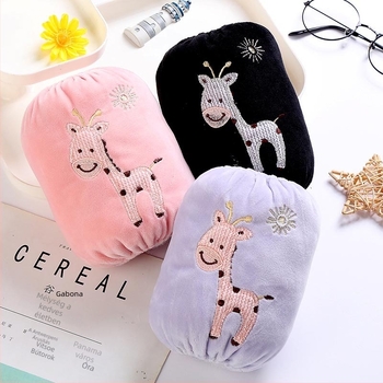 Gyerekeknek szóló téli karvédő ujjak, foltálló, flanel anyag, mintázat szarvas