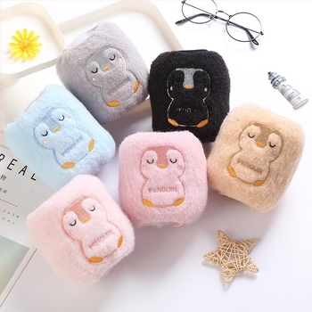 Gyerekeknek szóló téli karvédő ujjak, foltálló, flanel anyag, mintázat szarvas