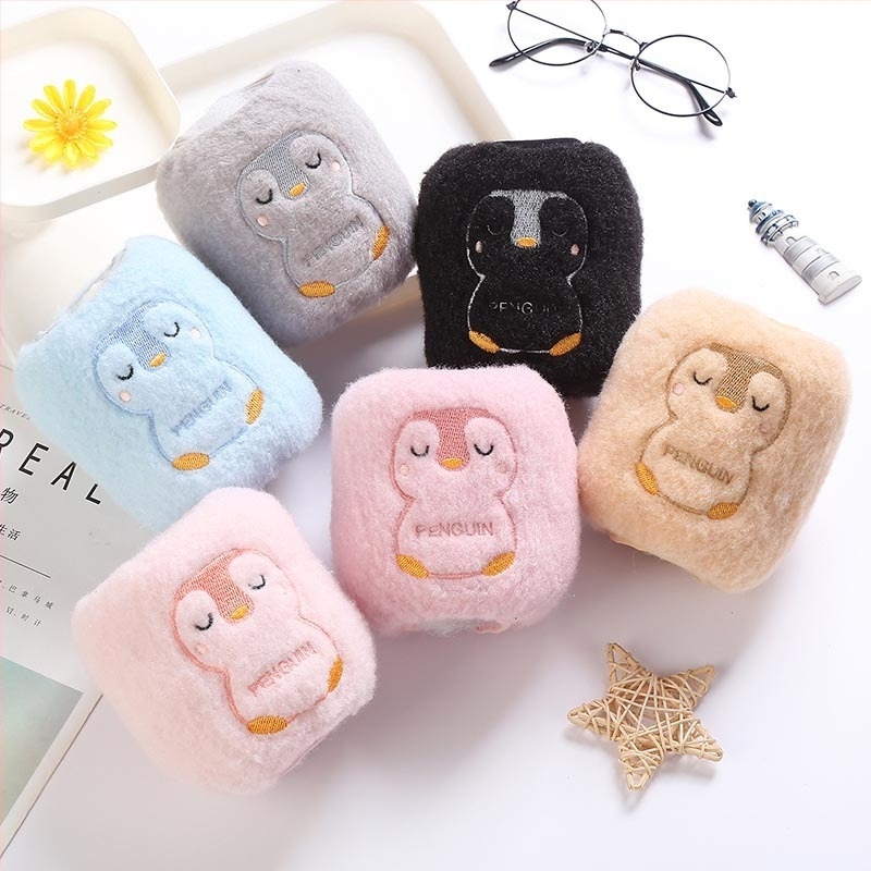 Gyerekeknek szóló téli karvédő ujjak, foltálló, flanel anyag, mintázat szarvas