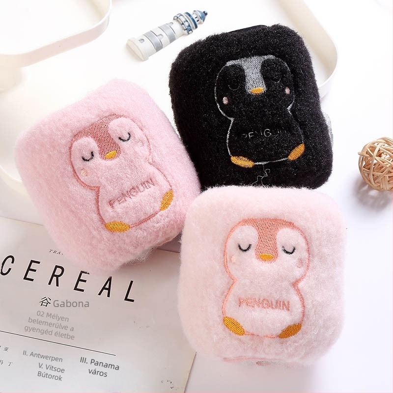 Gyerekeknek szóló téli karvédő ujjak, foltálló, flanel anyag, mintázat szarvas