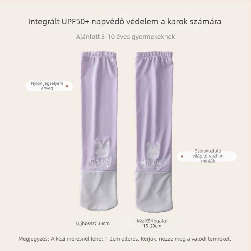 Napsugárzás elleni ujjvédő gyerekeknek – ice silk, kültéri használat, tavasz, eredeti dizájn