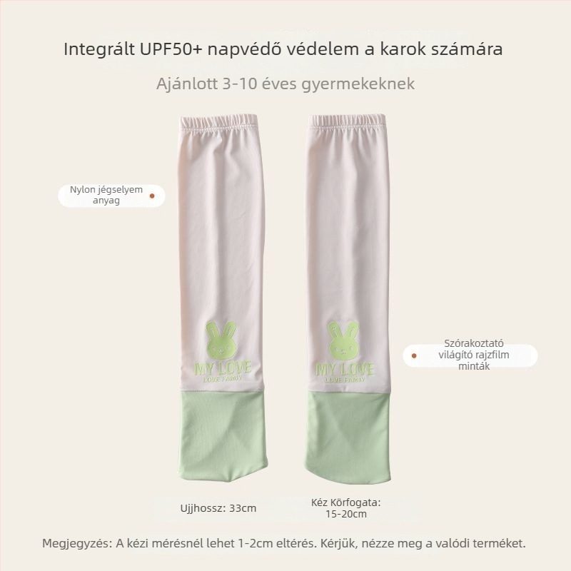 Napsugárzás elleni ujjvédő gyerekeknek – ice silk, kültéri használat, tavasz, eredeti dizájn