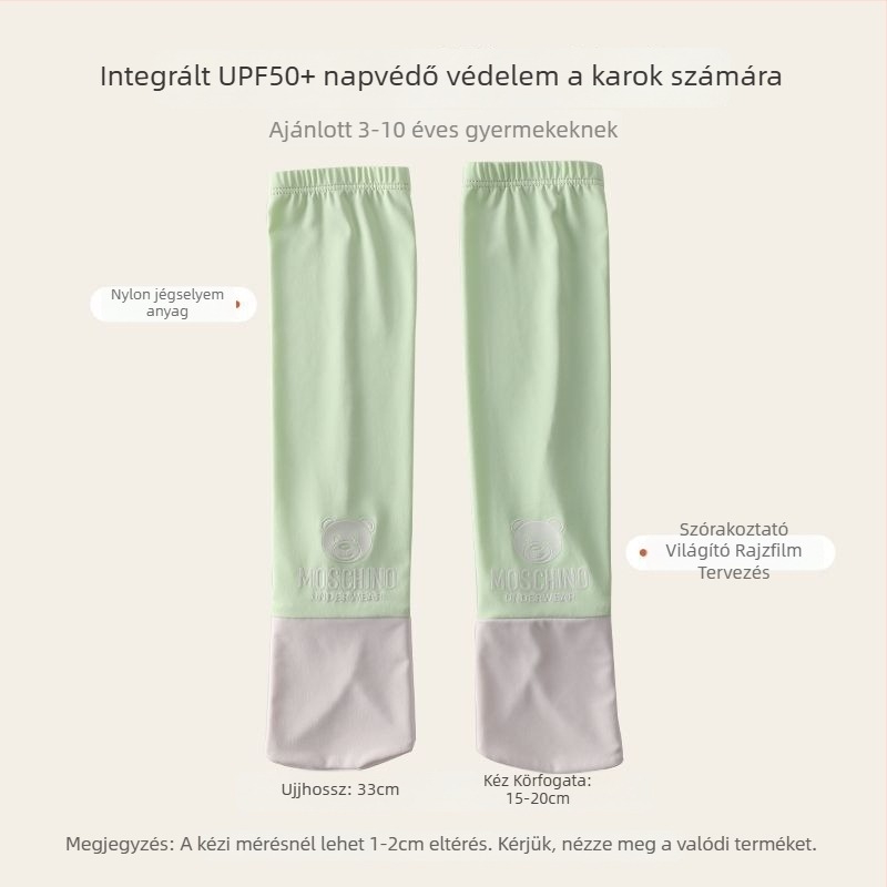 Napsugárzás elleni ujjvédő gyerekeknek – ice silk, kültéri használat, tavasz, eredeti dizájn