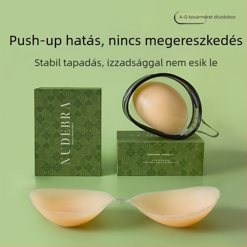 Silikon láthatatlan melltapasz menyasszonyi ruhához – légáteresztő, vékony kialakítás, emelés