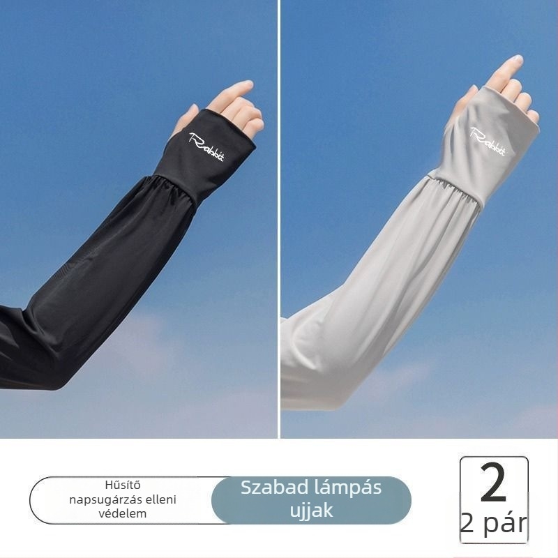 Napsütés elleni ujjvédők ice silk anyagból, uniszex, nyár 2025, Termék 01