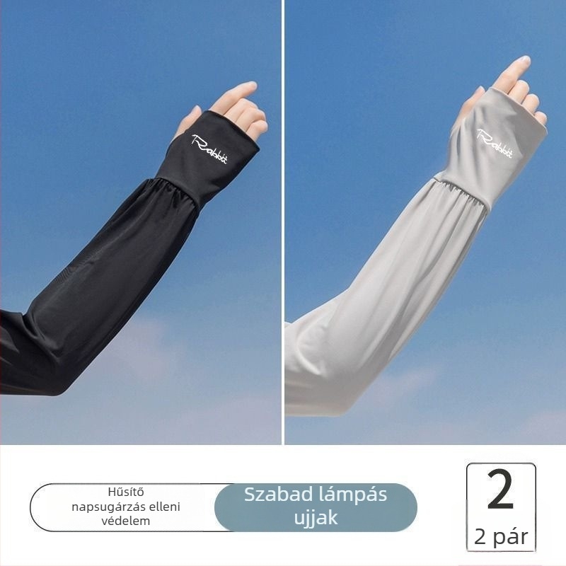 Napsütés elleni ujjvédők ice silk anyagból, uniszex, nyár 2025, Termék 01