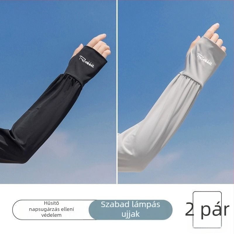 Napsütés elleni ujjvédők ice silk anyagból, uniszex, nyár 2025, Termék 01