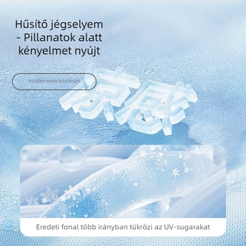 Gyermekek UV-védelmet nyújtó hűtő ujjvédők, nylon anyag, 80–90% nylon tartalom, 28–34 g/m² vastagság, ujjakhoz nyílásokkal