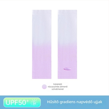 Gyermekek UV-védelmet nyújtó hűtő ujjvédők, nylon anyag, 80–90% nylon tartalom, 28–34 g/m² vastagság, ujjakhoz nyílásokkal