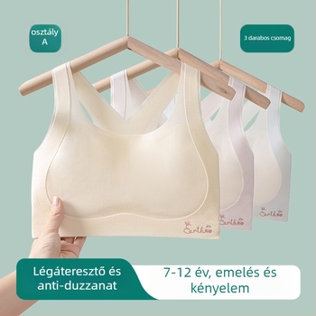 Könnyű sportos melltartó lányoknak 6–12 éveseknek, lélegző és kényelmes