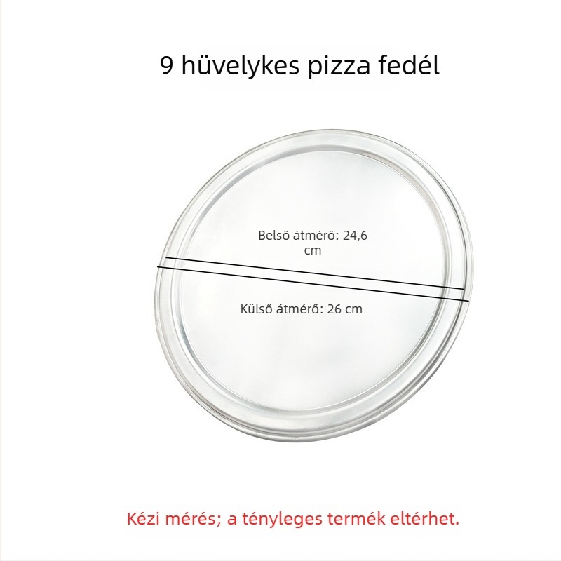 Pizza tepsi, kör alakú, alumíniumötvözetből, sütésre, mély és sekély változatok