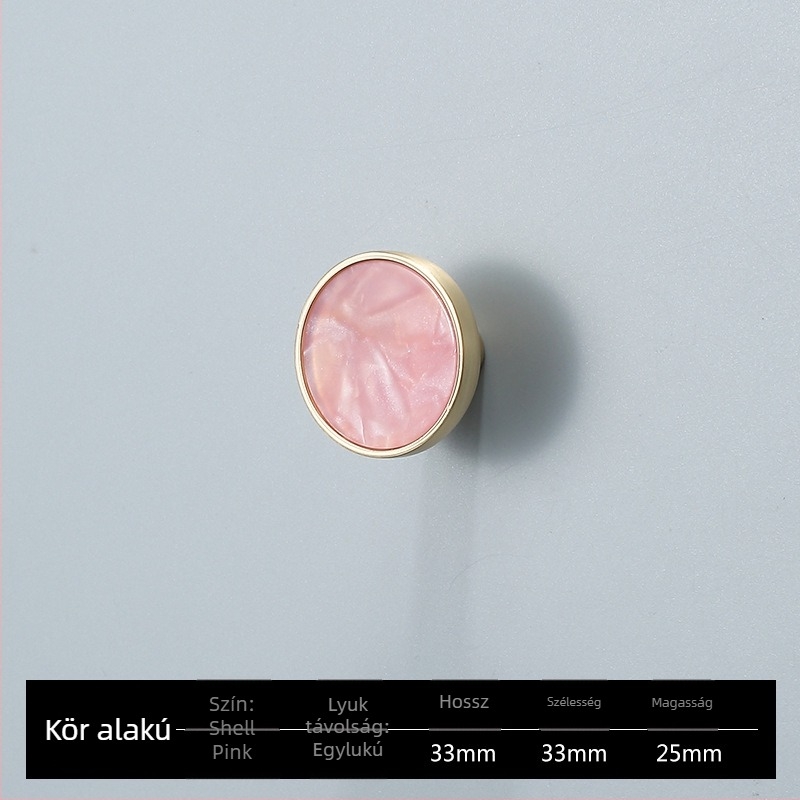 Szekrény- és ruhásszekrény ajtófogantyú - Four-leaf Clover modell, cink ötvözet, elektroplatírozás, könnyű lux stílus