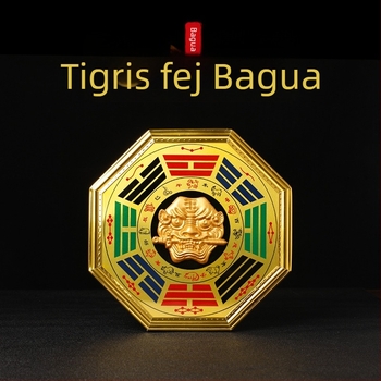 Bagua Tai Chi függő medál – Tigrisfej dizájn – Anyag: fa és alumíniumlemez; Kategória: Bagua; Vallási: taoista; Nettó tömeg: 0,14 kg; Márka: Jinlun Craftsmanship