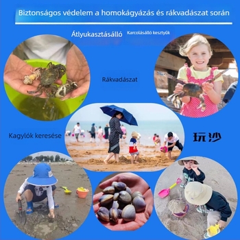Gyerek munkavédelmi kesztyű – latex, nylon bélés, UV-védelem, vízálló, csúszásmentes, vágásálló, szúrásálló a kerthez