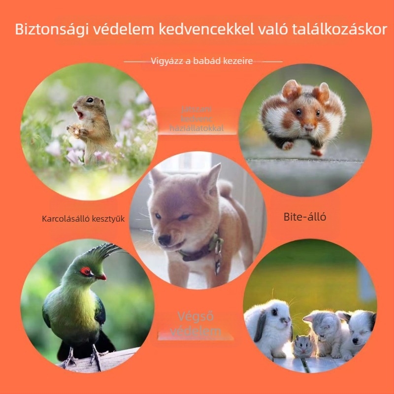 Gyerek munkavédelmi kesztyű – latex, nylon bélés, UV-védelem, vízálló, csúszásmentes, vágásálló, szúrásálló a kerthez