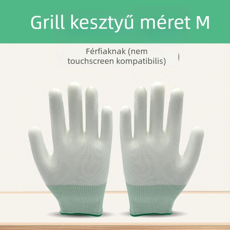 Grillkesztyű érintőképernyővel, Hőálló, Hőszigetelő, Olajálló, Nylon
