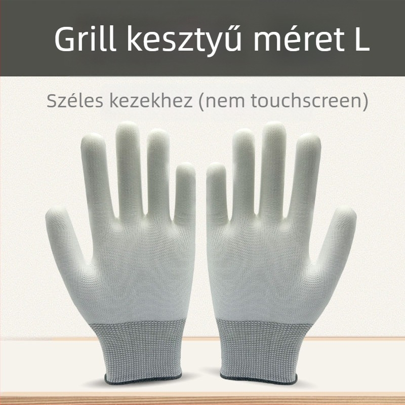 Grillkesztyű érintőképernyővel, Hőálló, Hőszigetelő, Olajálló, Nylon