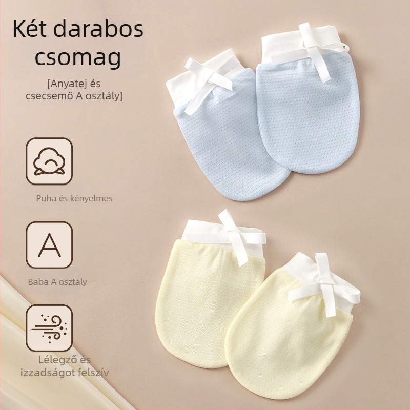 Újszülött Anti-karcoló Kesztyűk | Uniszex, Márka Cute, Szezonok: Nyár, Tavasz, Ősz, Megjelenés: 2025 nyara