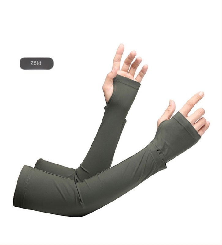 Férfiaknak Ice Silk hűtő ujjvédők UV védelemmel, légző nylon anyagból, vezetéshez és kültéri biciklizéshez
