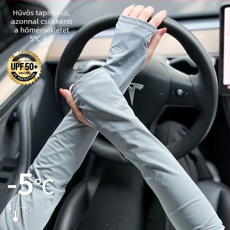 Női UV-védő karvédők, vezetéshez, légáteresztő nylonból, 71–80% nylon-tartalom, Fresh and Sweet stílus, 2024 tavasz
